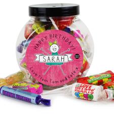 Personalised Purple Ronnie For Her Celebration 250g Sweet Jar